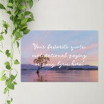 Create Your Own Quote Poster<br><div class="desc">Create your own custom quote poster wall art. Features your motivational quote or custom text in minimalist script calligraphy on nature landscape photo background.</div>