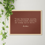 Create Your Own Quote Poster<br><div class="desc">Create your own custom quote poster wall art. Features minimalist typewriter typography.</div>
