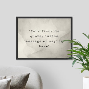 Create Your Own Quote Poster