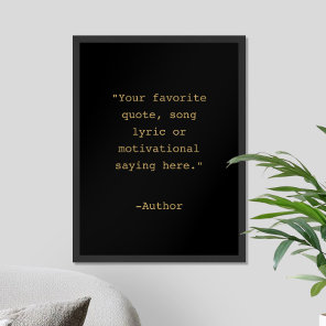 Create Your Own Quote Poster