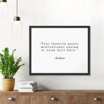 Create Your Own Quote Poster