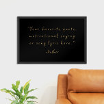 Create Your Own Quote Poster<br><div class="desc">Create your own custom quote poster wall art. Features minimalist hand drawn style typography in black on white background.</div>
