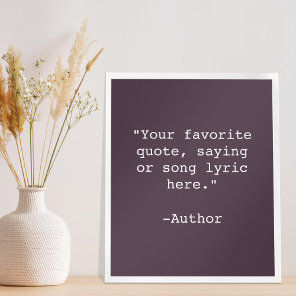 Create Your Own Quote Poster