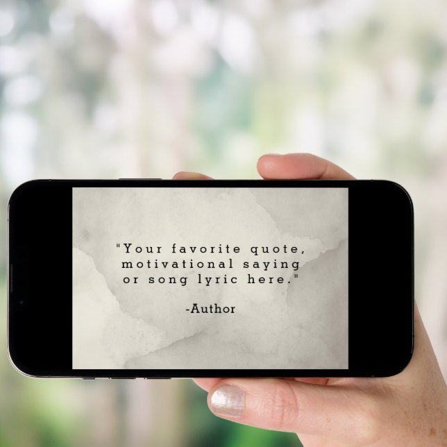 Create Your Own Quote Poster (Front Digital)