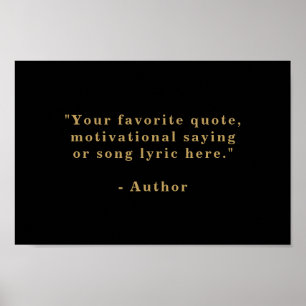 Create Your Own Quote Poster