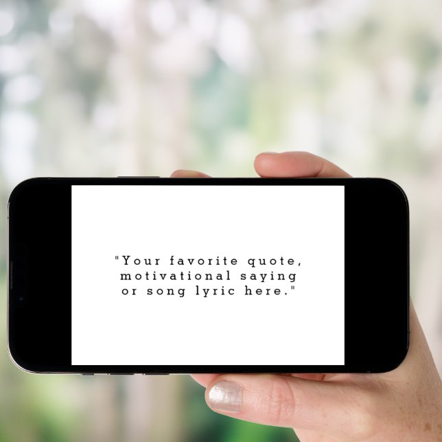 Create Your Own Quote Poster (Front Digital)