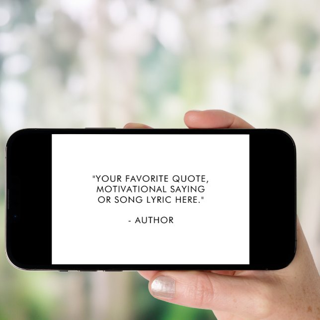 Create Your Own Quote Poster (Front Digital)