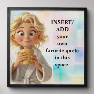 CREATE your OWN quote poster - art poster Peel And Stick Photo Tile