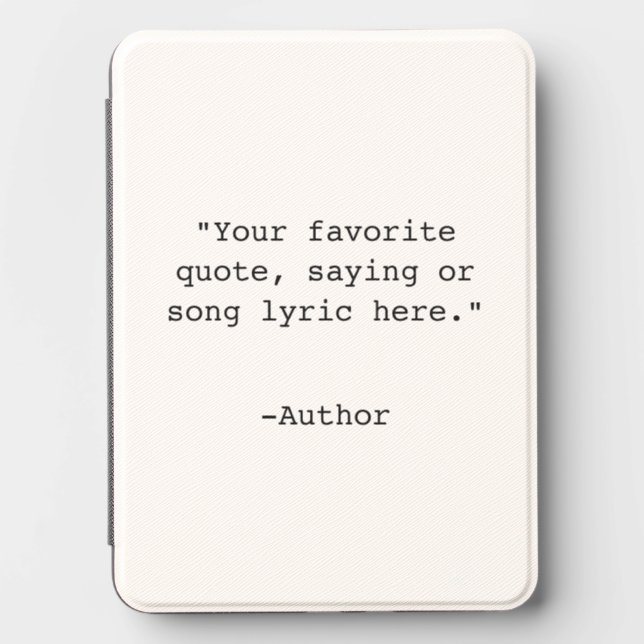 Create Your Own Quote Poster Kindle Cover (Front)