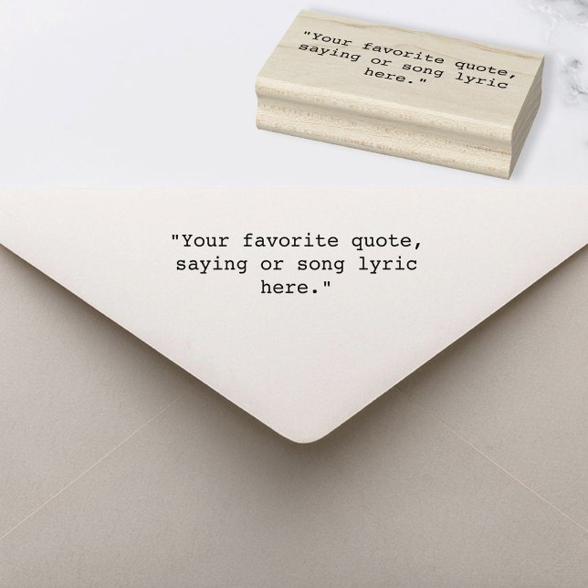 Create Your Own Quote Rubber Stamp (Creator Uploaded)
