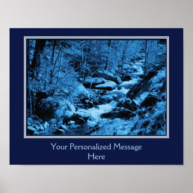 Create Your Own Quote Rushing Brook Personalized  Poster (Front)