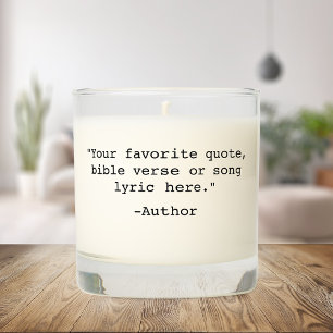 Create Your Own Quote Scented Candle