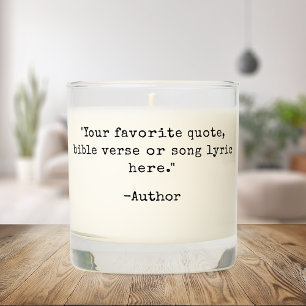 Create Your Own Quote Scented Candle