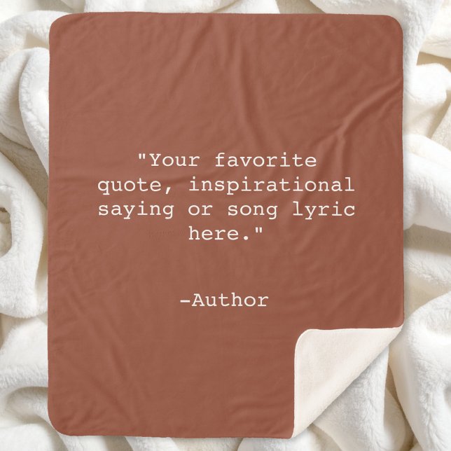 Create Your Own Quote Sherpa Blanket (Creator Uploaded)