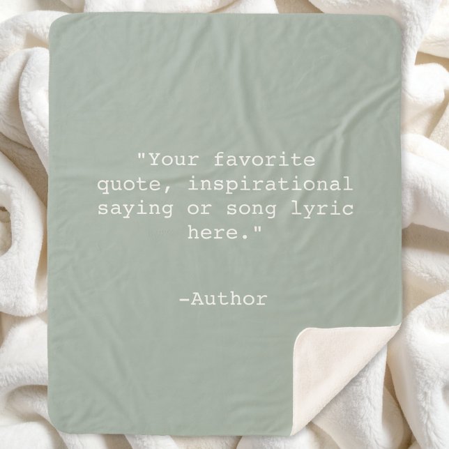 Create Your Own Quote Sherpa Blanket (Creator Uploaded)