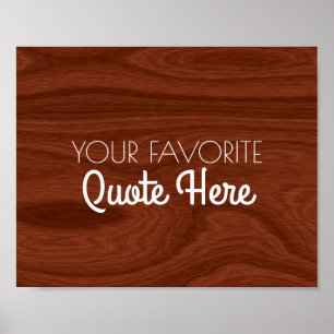 Create Your Own Quote Sign   Elegant Wood Look