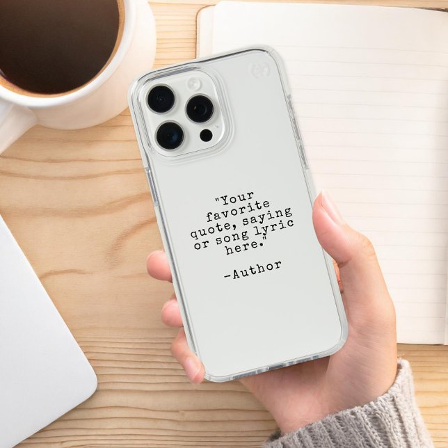 Create Your Own Quote Speck iPhone Case (Creator Uploaded)