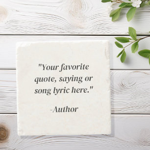 Create Your Own Quote Stone Coaster