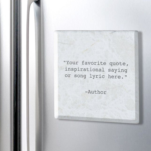 Create Your Own Quote Stone Magnet (Creator Uploaded)