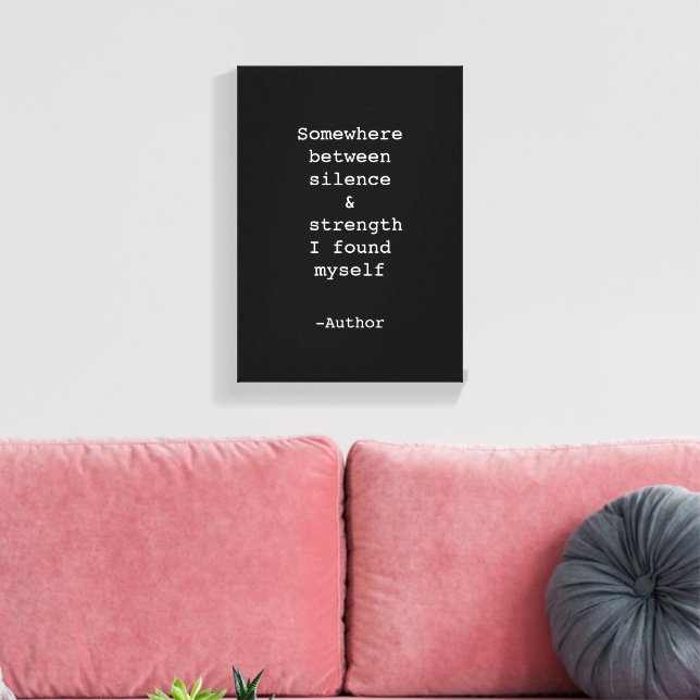 Create Your Own Quote Stretched Canvas Print (Insitu(LivingRoom))