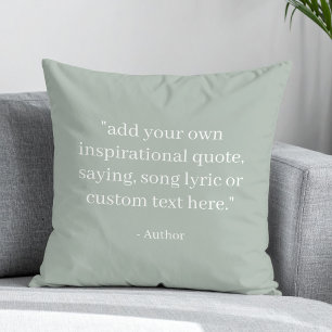 Create Your Own Quote Throw Pillow