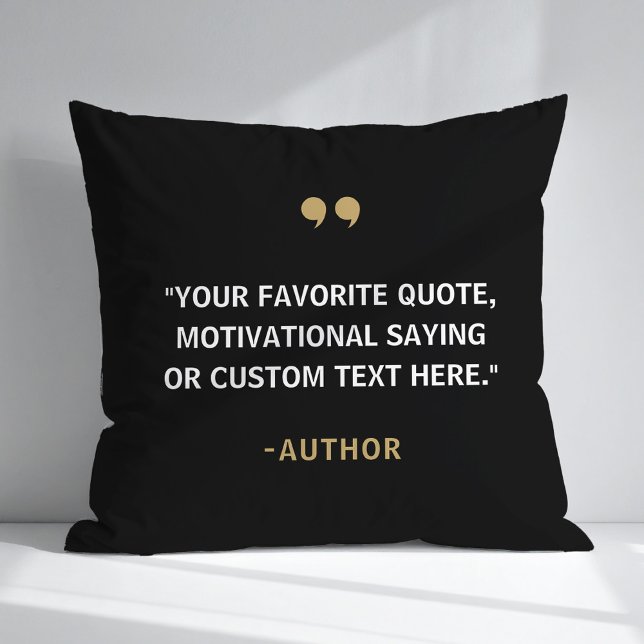 Create Your Own Quote Throw Pillow (Creator Uploaded)