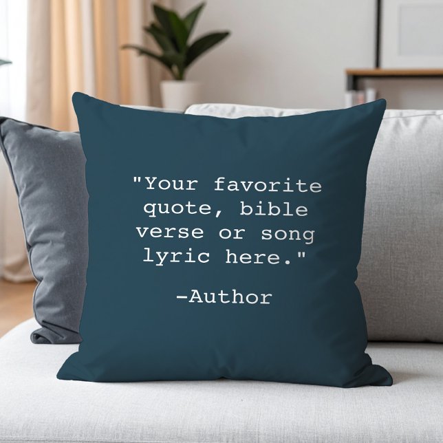 Create Your Own Quote Throw Pillow (Creator Uploaded)