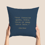 Create Your Own Quote Throw Pillow<br><div class="desc">Create your own custom quote throw pillow. Features minimalist typewriter typography.</div>