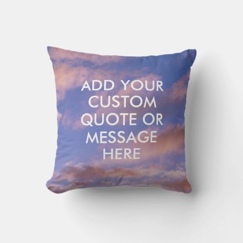 Create your own quote throw pillow