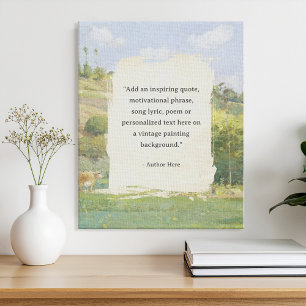 Create Your Own Quote Vintage Painting Canvas Print