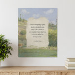 Create Your Own Quote Vintage Painting Faux Canvas Print<br><div class="desc">Create your own custom quote faux canvas print in a cottagecore aesthetic style featuring your favorite inspirational saying,  song lyric or personalized text on a vintage landscape painting background.</div>