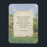 Create Your Own Quote Vintage Painting Magnet<br><div class="desc">Create your own custom quote magnet in a cottagecore aesthetic style featuring your favorite inspirational saying,  song lyric or personalized text on a vintage landscape painting background.</div>