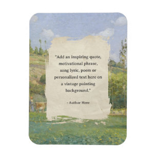 Create Your Own Quote Vintage Painting Magnet