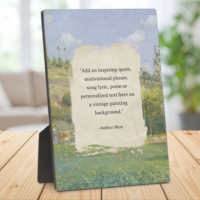 Create Your Own Quote Vintage Painting Plaque (Creator Uploaded)