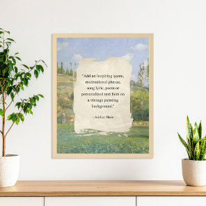 Create Your Own Quote Vintage Painting Poster