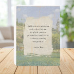 Create Your Own Quote Vintage Painting Wooden Box Sign<br><div class="desc">Create your own custom quote wooden box sign in a cottagecore aesthetic style featuring your favorite inspirational saying,  song lyric or personalized text on a vintage landscape painting background.</div>