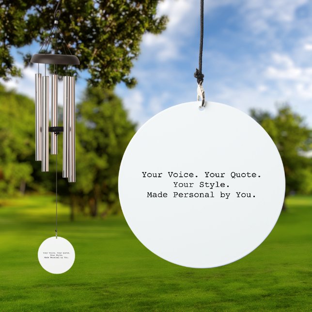 Create Your Own Quote Wind Chime (Outdoor)