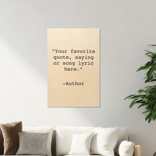 Create Your Own Quote Wood Wall Art