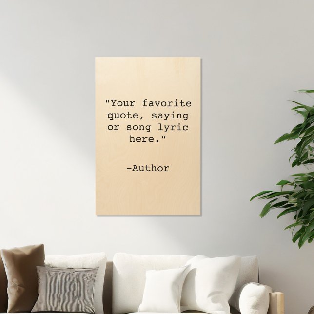 Create Your Own Quote Wood Wall Art (Creator Uploaded)