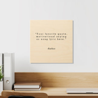 Create Your Own Quote Wood Wall Art