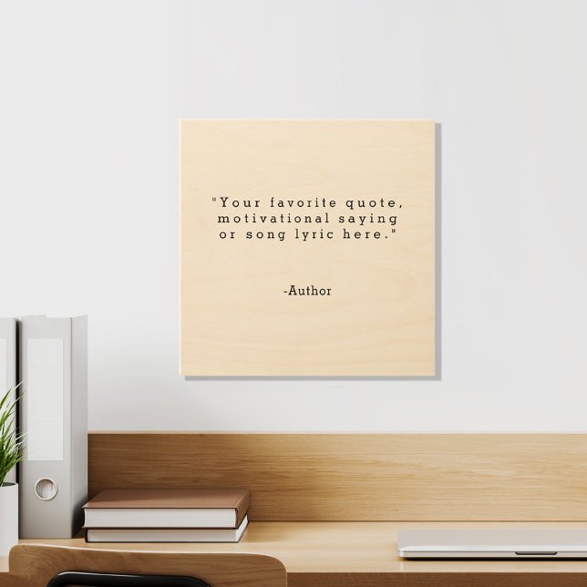 Create Your Own Quote Wood Wall Art (Creator Uploaded)