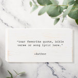 Create Your Own Quote Wooden Box Sign<br><div class="desc">Create your own custom quote wooden sign. Features minimalist typewriter typography.</div>