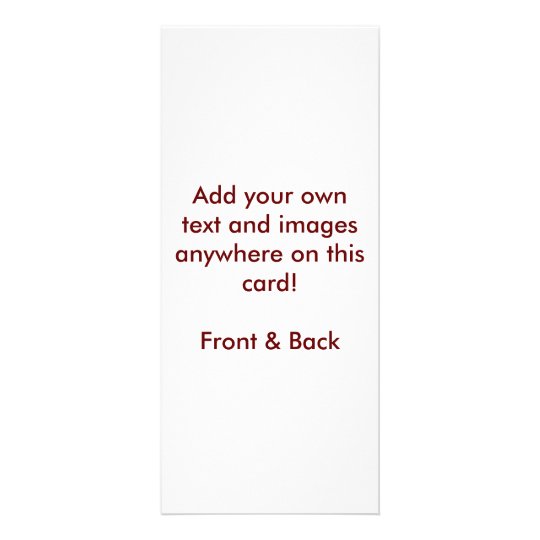 Create Your Own Rack Card