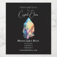 Create Your Own Rainbow Crystals Apothecary Label