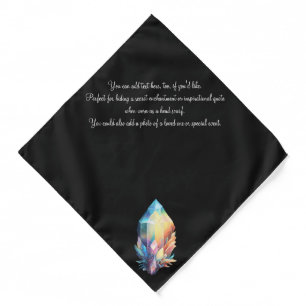 Create Your Own Rainbow Crystals Bandana