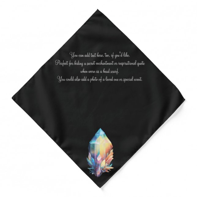Create Your Own Rainbow Crystals Bandana (Front)
