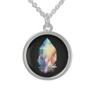 Create Your Own Rainbow Crystals Sterling Silver Necklace