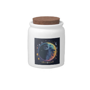 Create Your Own Rainbow Moons Candy Jar