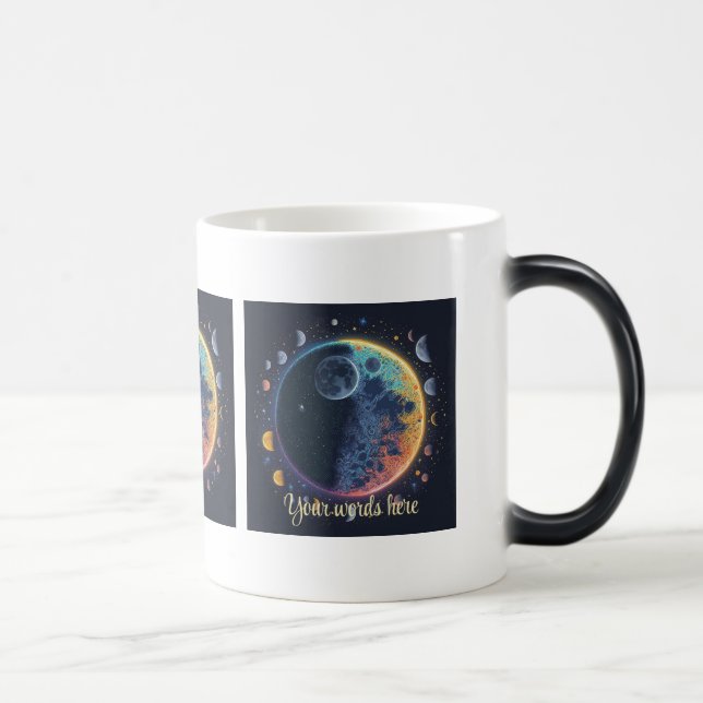 Create Your Own Rainbow Moons Color Morph Mug (Right)