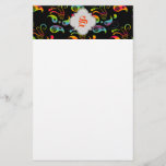 Create Your Own Rainbow Paisley Stationery